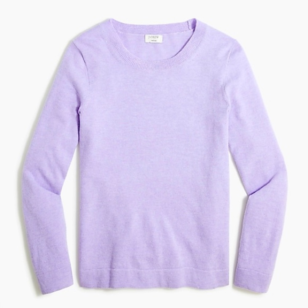 J Crew lilac purple teddie wool sweater